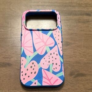 Pela Blue and Pink Leaf iPhone 17 pro Case